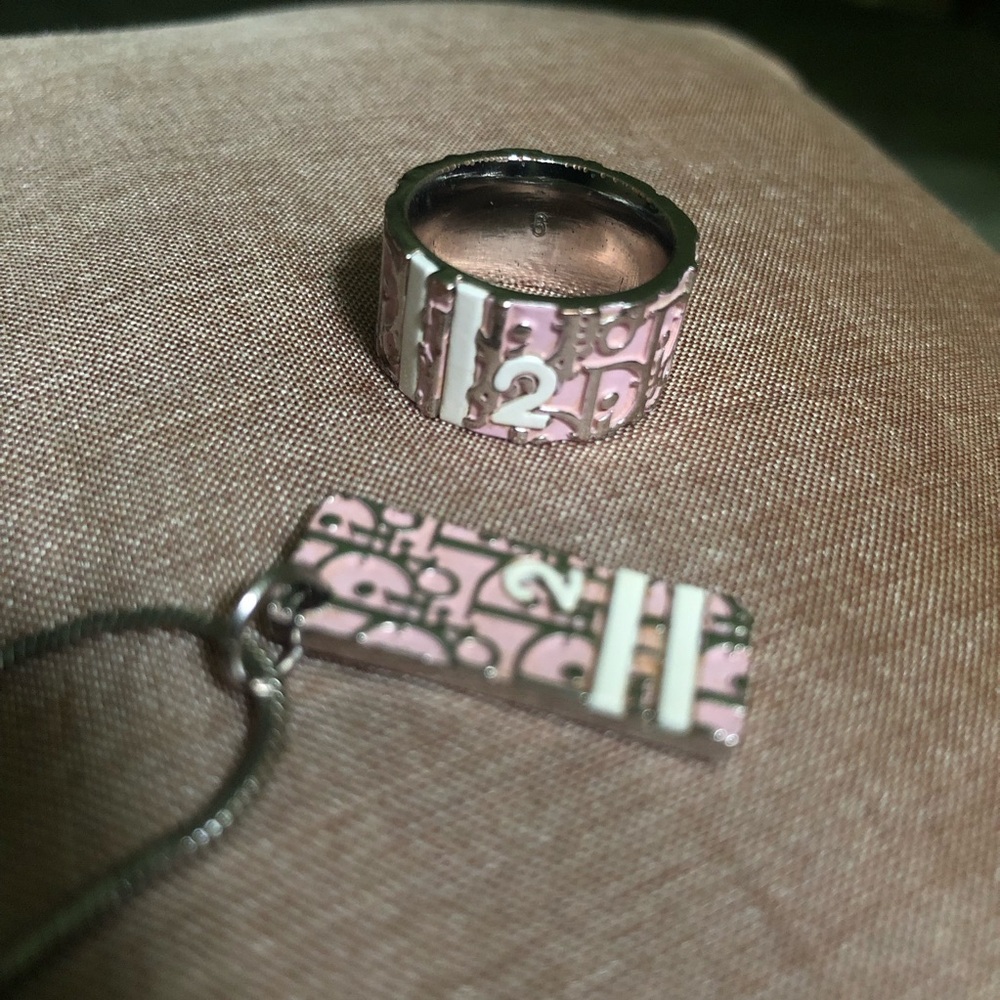 Dior necklace and ring set